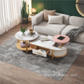 Mesa de centro com móveis modernos para sala de estar